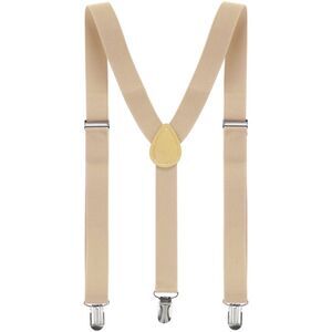 Suspenders Metal Clips Adjustable Elastic Band Y Shaped Suspender Bright Red